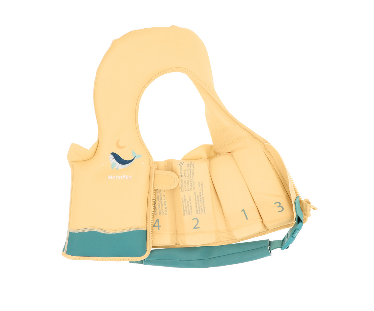 MONNEKA Colete Flutuador Whale Teal Learning 1-2 Anos