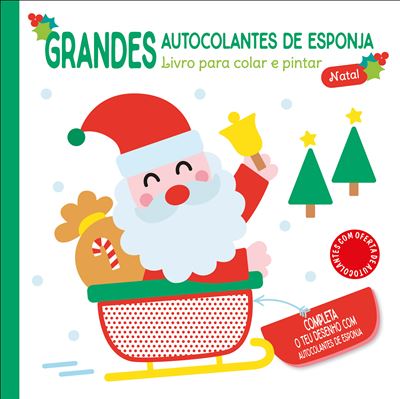 Pai Natal: Grandes Autocolantes de Esponja