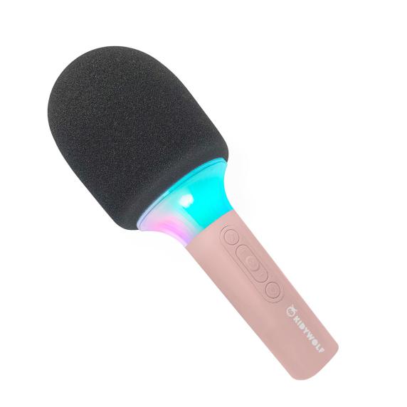 KIDYWOLF Microfone de Karaoke Rosa Kidymic