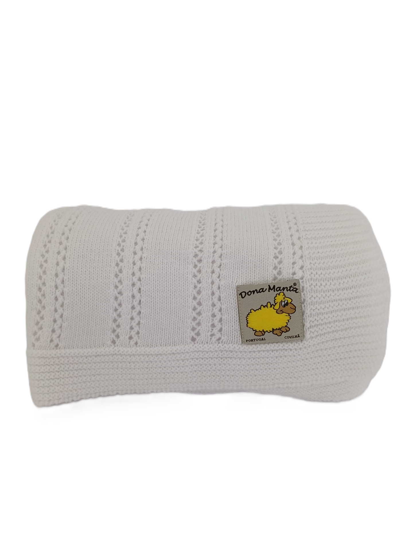 Manta Tricotada de Algodão para Bebé