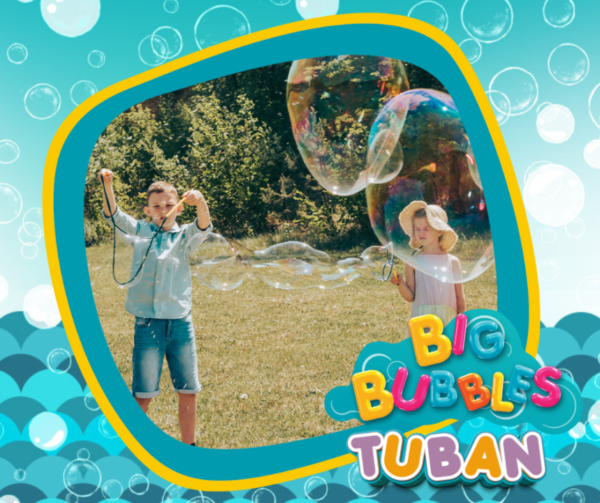 TUBAN Bolhas de Sabão 400 ml c/ Varinha Dupla