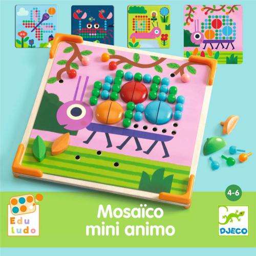 DJECO Mosaico Mini Animo - Encaixar pinos