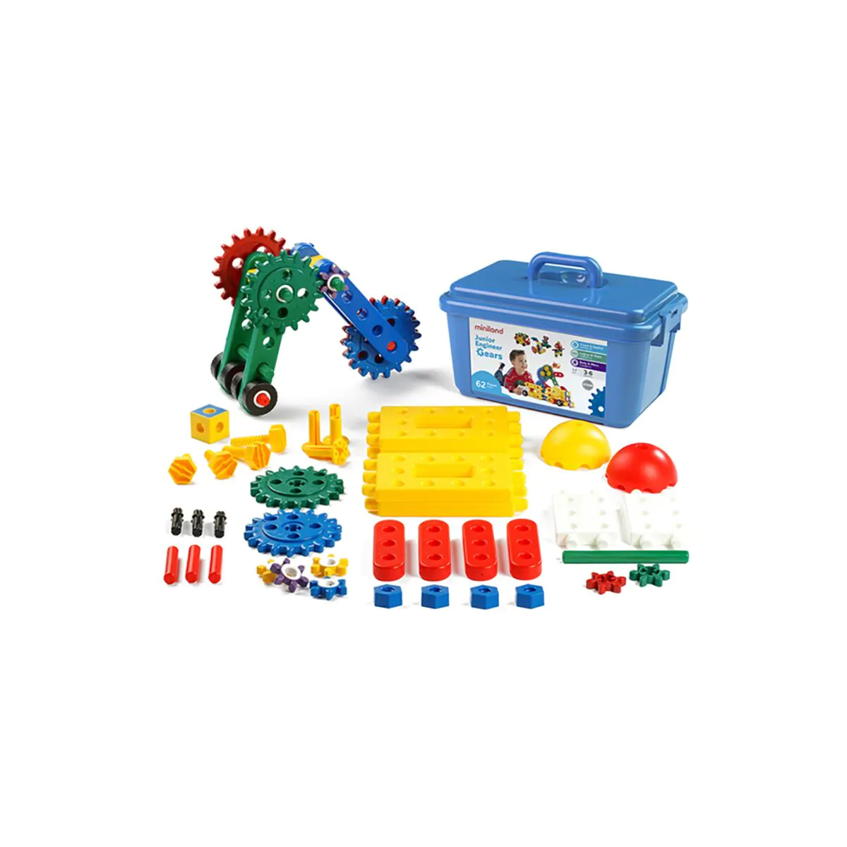 MINILAND Engrenagens para Engenheiro Júnior 62 pçs