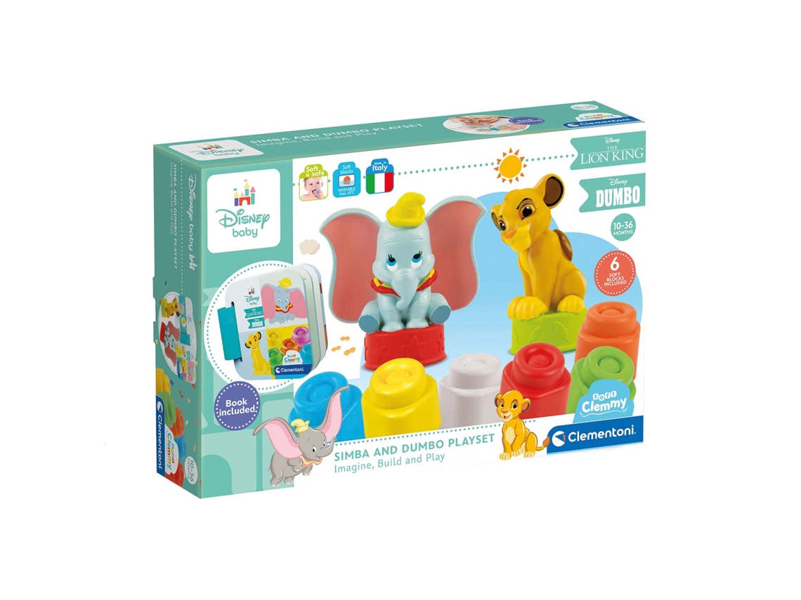 Soft Clemmy  Disney Simba And Dumbo Playset