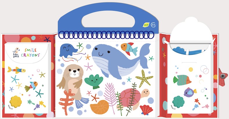 O Meu Primeiro Kit de Colorir Animais Marinhos Haku Yoka