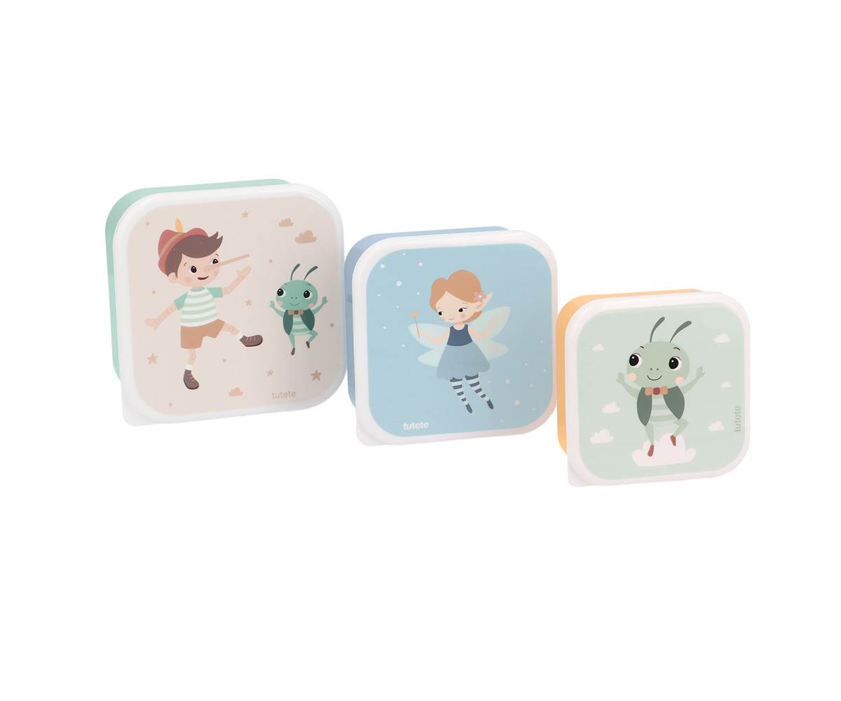 TUTETE Conj. 3 Lancheiras The Wooden Boy