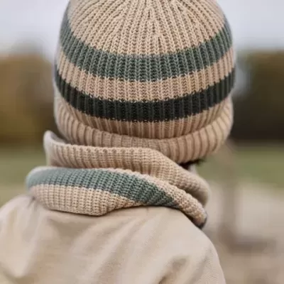 LITTLE DUTCH Gorro Malha Taupe