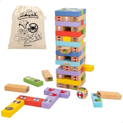 Jogo torre de madeira 2 em 1 Spidey Amazing Friends