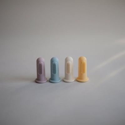 Pack 2 Escova de Dentes dedo Solid Powder Blue/Daffodil 5x2.7x2.7 CM