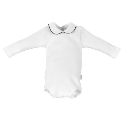 Body Gola c/ Renda Cinza Manga Comprida Cambrass