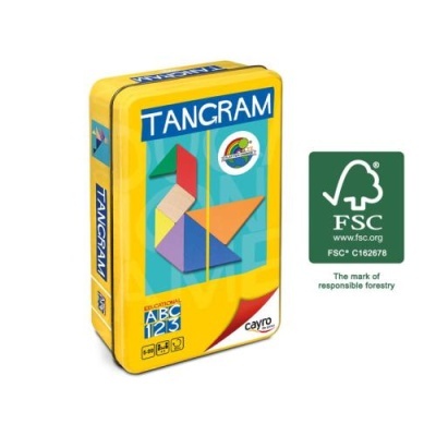 Cayro Jogo de Tangram em caixa de metal