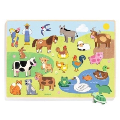DJECO Puzzlo Campo: Puzzle Animais da Quinta