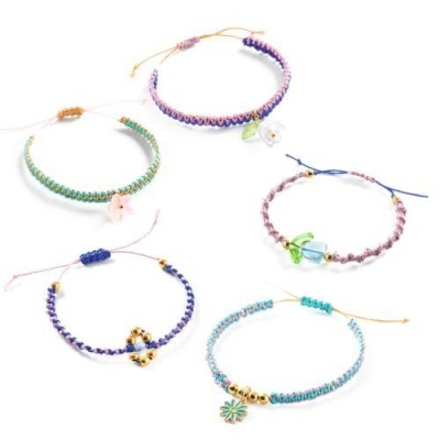 DJECO Pulseiras de Macramé Azul