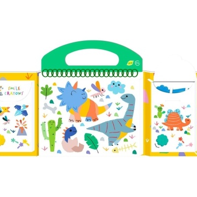 O Meu Primeiro Kit de Colorir Dinossauro Haku Yoka