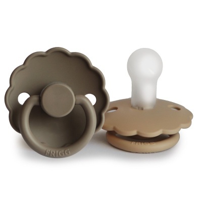 Pack 2 Chupetas Block Silicone Daisy Croissant/Portobello 6+