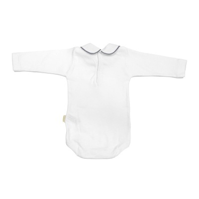 Body Gola c/ Renda Cinza Manga Comprida Cambrass