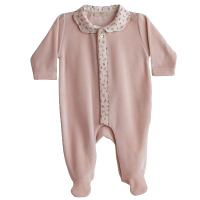 Babygrow Floral veludo Baby Gi