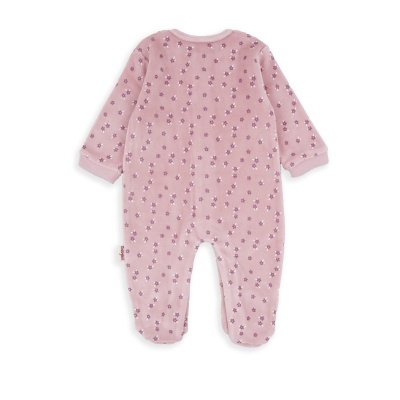 BABYBOL Babygrow Veludo Florzinhas