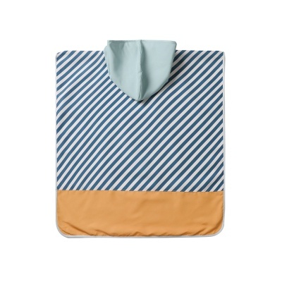 MONNEKA Poncho de Praia Stripes Blues & Beyond