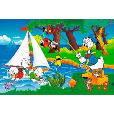 TREFL Puzzle 160 pçs Aventura à Beira do Lago