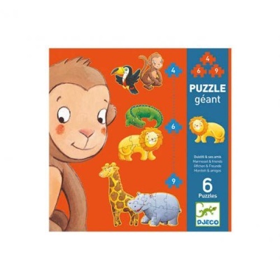 DJECO - Marmoset & Friends - Puzzle Gigante