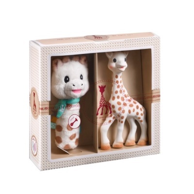 Set Sophie La Girafe + roca peluche cri cri