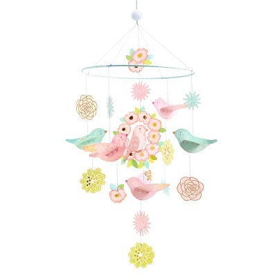 Mobile em Papel Spring Birds