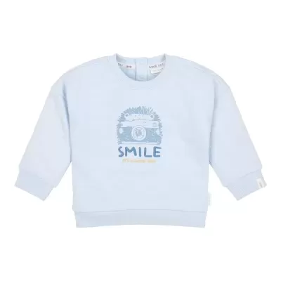 LITTLE DUTCH Sweat Azul Smile