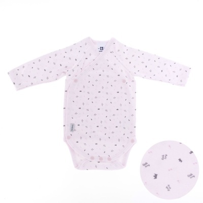 Body Manga Comprida Croise Rosa Cambrass