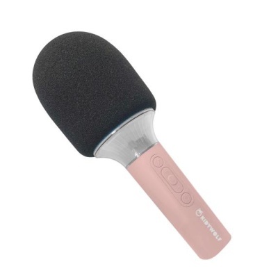 KIDYWOLF Microfone de Karaoke Rosa Kidymic