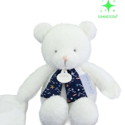 Doudou et Compagnie Peluche Urso Clair de Lune Brilha no Escuro