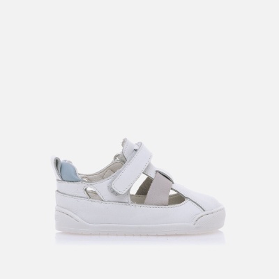 MTNG. Sandálias Pele Branco