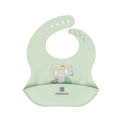 KIKKA BOO Babete em Silicone Menta