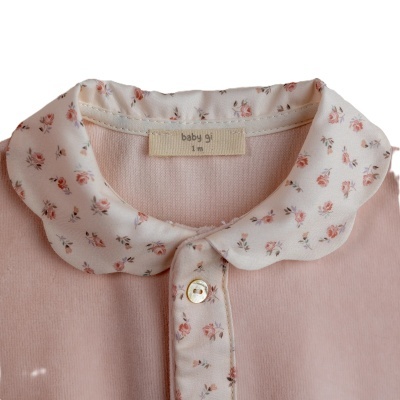 Babygrow Floral veludo Baby Gi