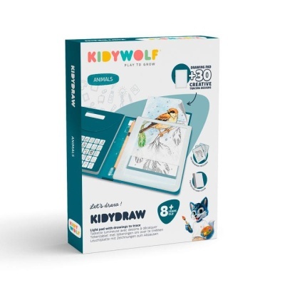 KIDYWOLF Prancha de Desenho Ilustrada c/ Luz +8A