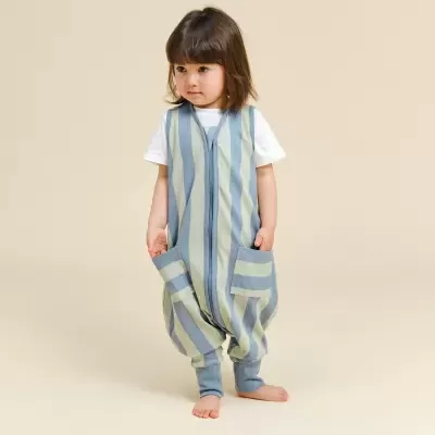 MOLIS&CO Macacão de Dormir  Green & Blue Stripes TOG 0,5