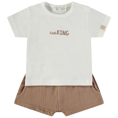 BABYBOL Calções e T-Shirt Little King