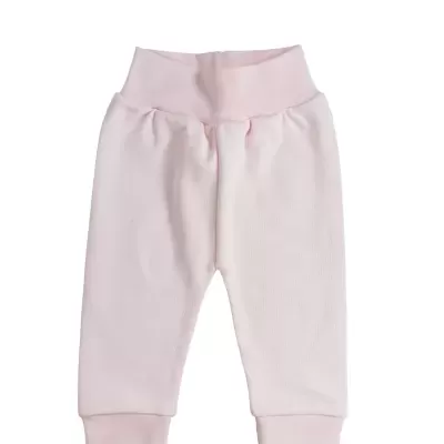 Calça Malha Algodão Rosa Baby Gi