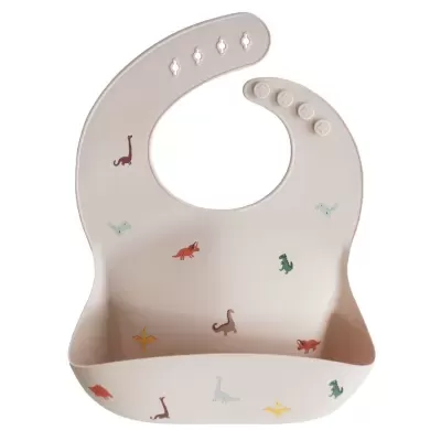 MUSHIE Babete Silicone Dinosaurs