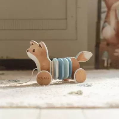 LITTLE DUTCH Raposa de Puxar Forest Friends