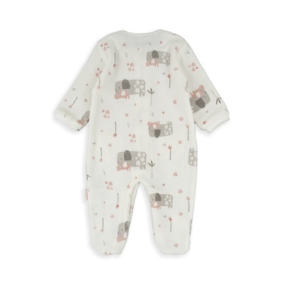 BABYBOL Babygrow Veludo Elefantes