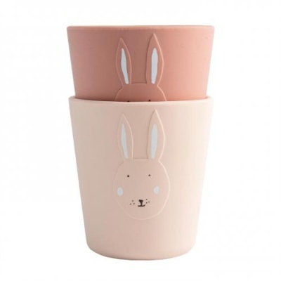 Trixie 2 Copos  Silicone  Mrs. Rabbit