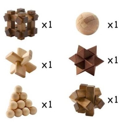 Djeco Woodix - Jogo de Lógica c/ Peças de Madeira