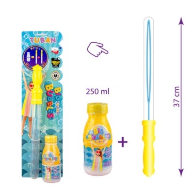 TUBAN Bolas de Sabão 250 ml c/ Varinha 7 cm