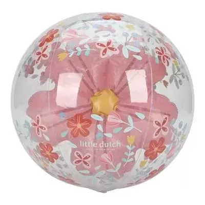 LITTLE DUTCH Bola de Praia 3D Pink Flowers