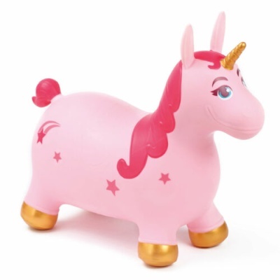 O Meu Unicórnio Saltitante - Rosa e Dourado