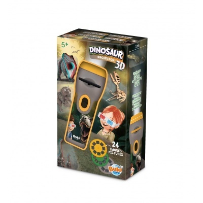 BUKI Mini Projector c/ 24 Imagens e Óculos 3D Dinossauros