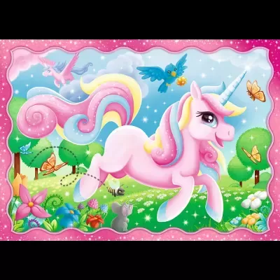 Puzzles 4 em 1 - Unicorns and magic