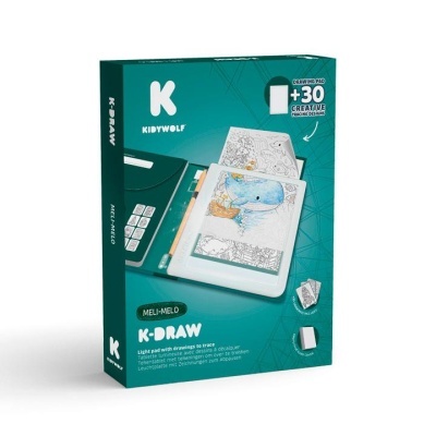 KIDYWOLF Prancha de Desenho Ilustrada c/ Luz +10A