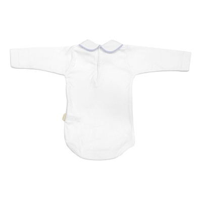 Body Gola c/ Renda Azul Manga Comprida Cambrass